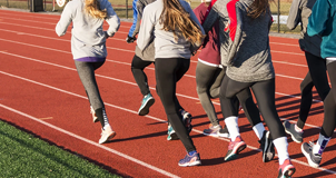 People running on track