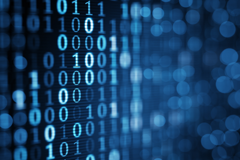 Binary Code on a computer screen